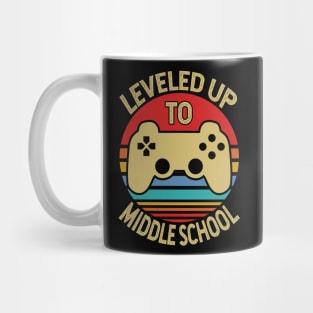 Leveled Up To Middle School Grad Mug